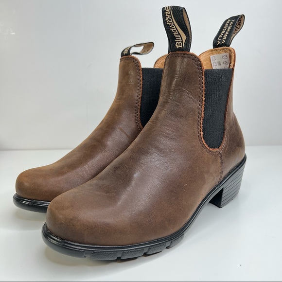 NEW Blundstone 1673 Chelsea Bootie Antique Brown Leather Size 6.5 US - Picture 3 of 11
